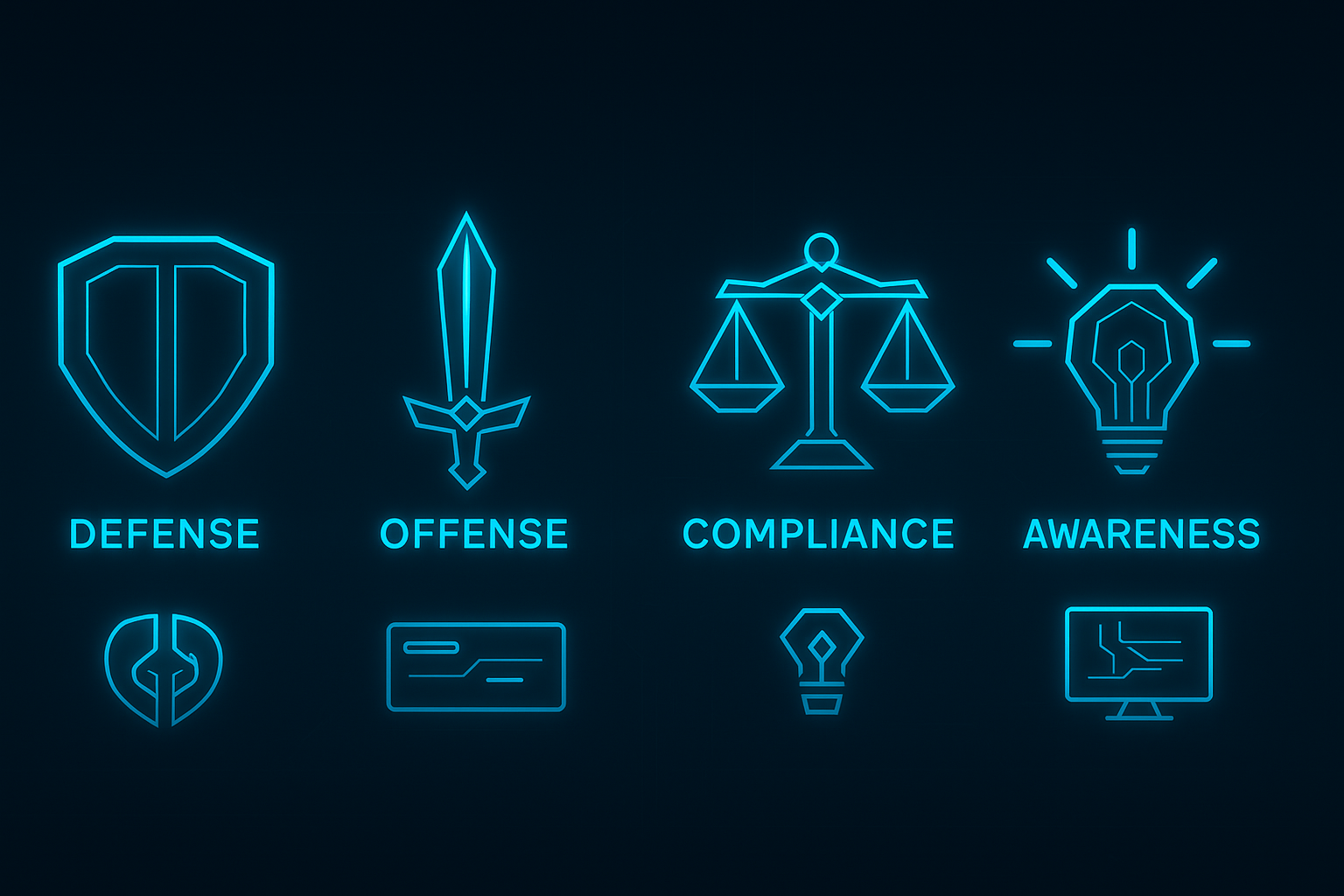 Cybersecurity services illustration